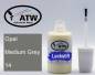 Preview: Opel, Medium Grey, 014: 20ml Lackstift, von ATW Autoteile West.